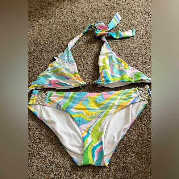 Trina Turk Other - Trina Turk Pastel Floral Print Swim Bikini Set